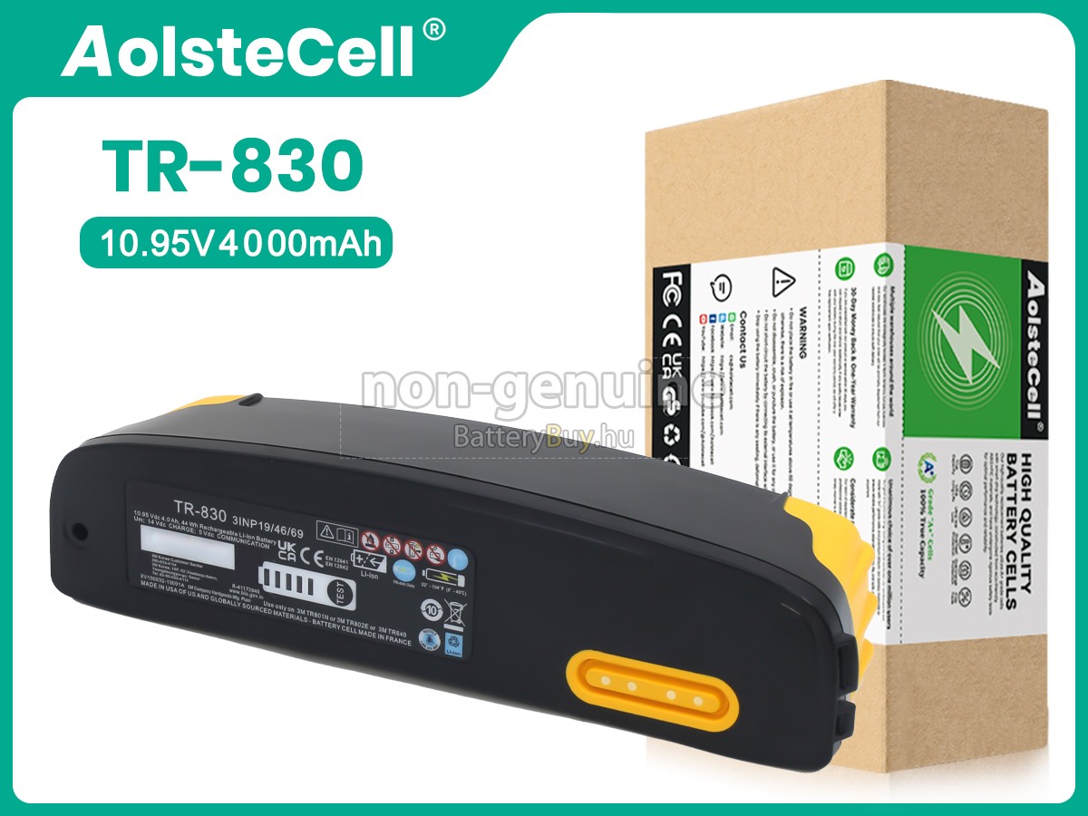 3M TR-800 POWERED AIR PURIFYING RESPIRATOR helyettesítő akkumulátor