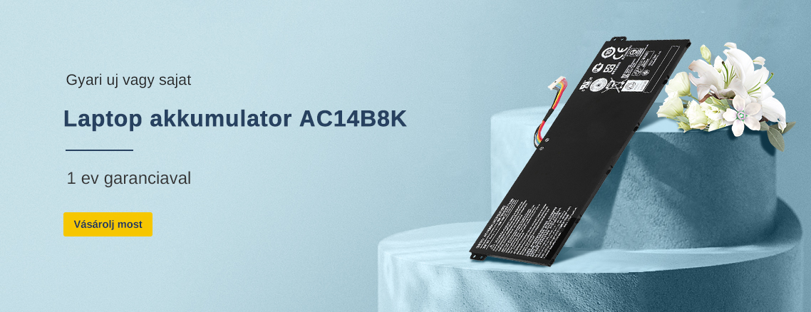 Laptop helyettesítő akkumulátor Acer AC14B8K