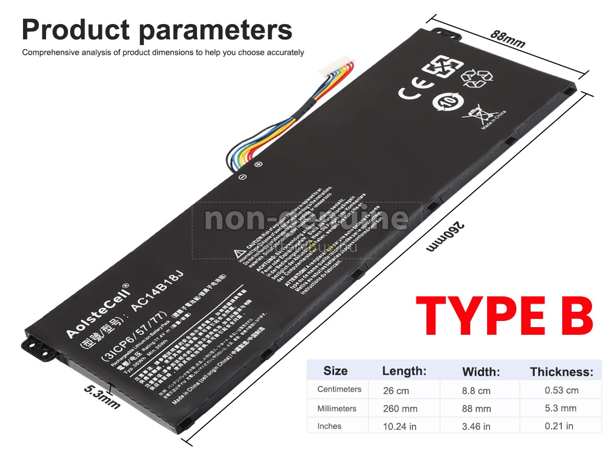Acer Aspire 3 A314-32 helyettesítő akkumulátor