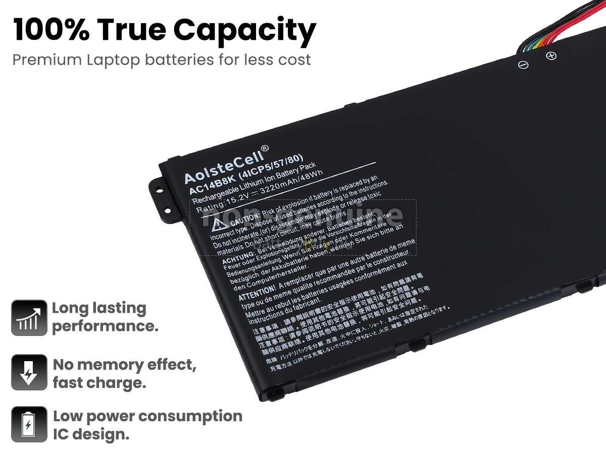 Acer AC14B8K laptop helyettesítő akkumulátor