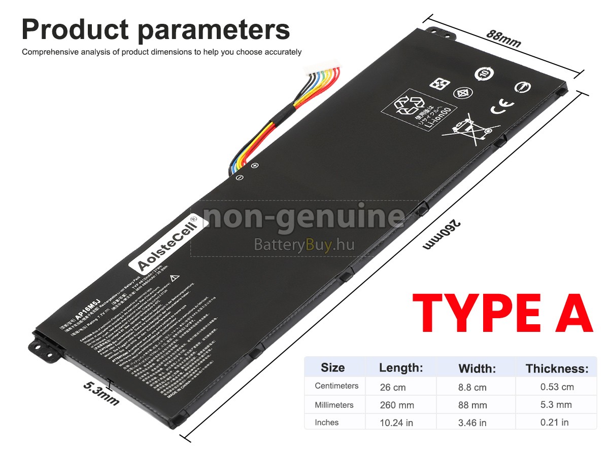 Acer Aspire 3 A314-32 helyettesítő akkumulátor