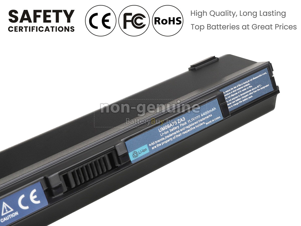 Acer BT.00607.075 helyettesítő akkumulátor