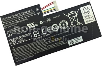 5340mAh Acer Iconia W4-820-2668 akkumulátor