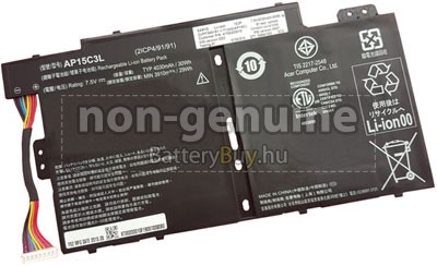 4030mAh Acer AP15C3L akkumulátor
