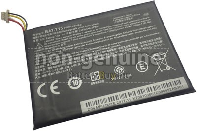 2640mAh Acer Iconia Tab B1-A71 8GB akkumulátor