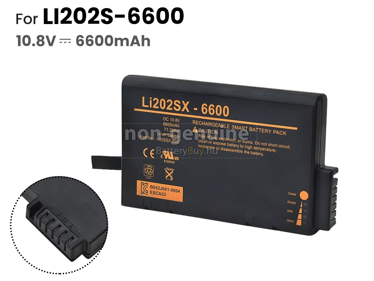 Agilent LI202S-6600 helyettesítő akkumulátor