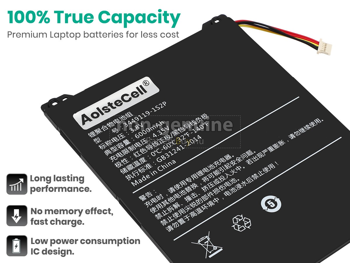 Alldocube 3449119-1S2P helyettesítő akkumulátor