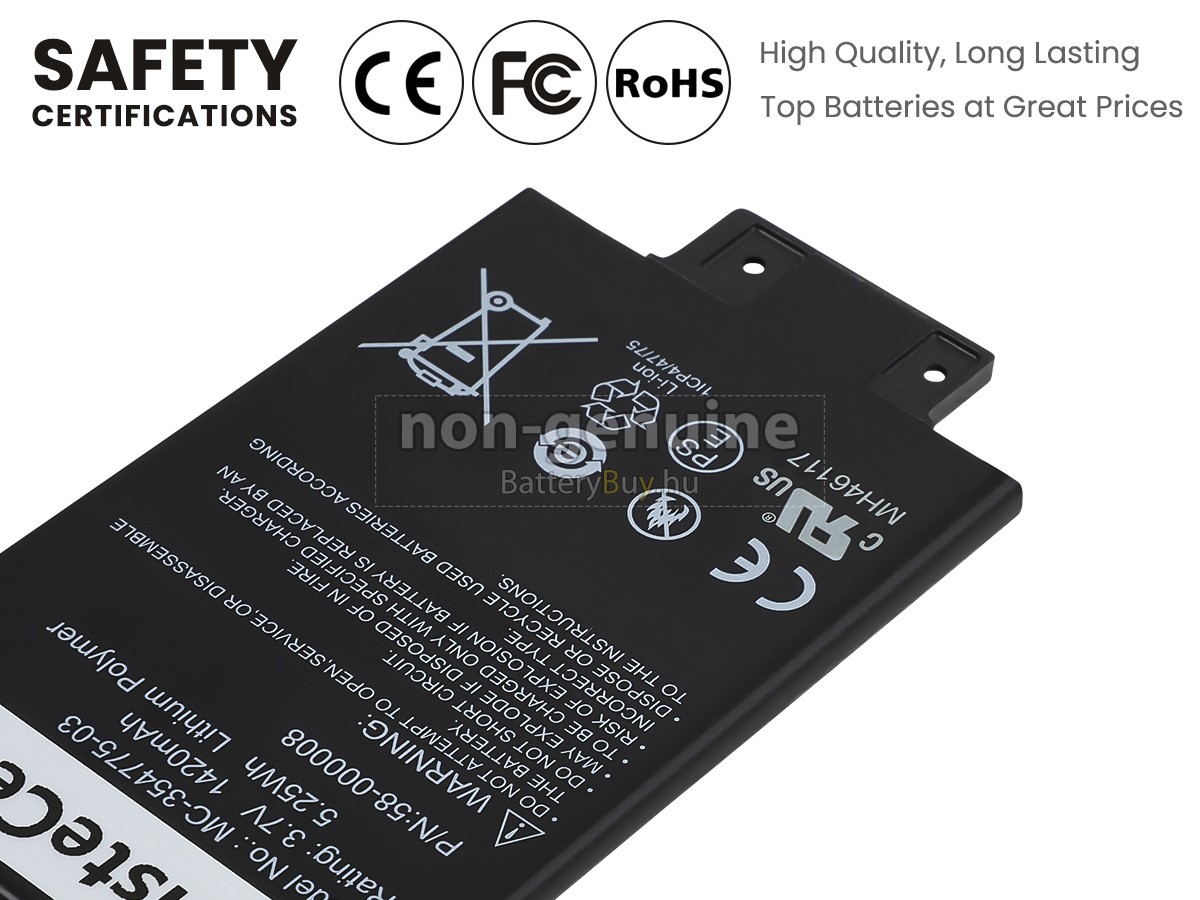 Amazon MC-354775-03 helyettesítő akkumulátor