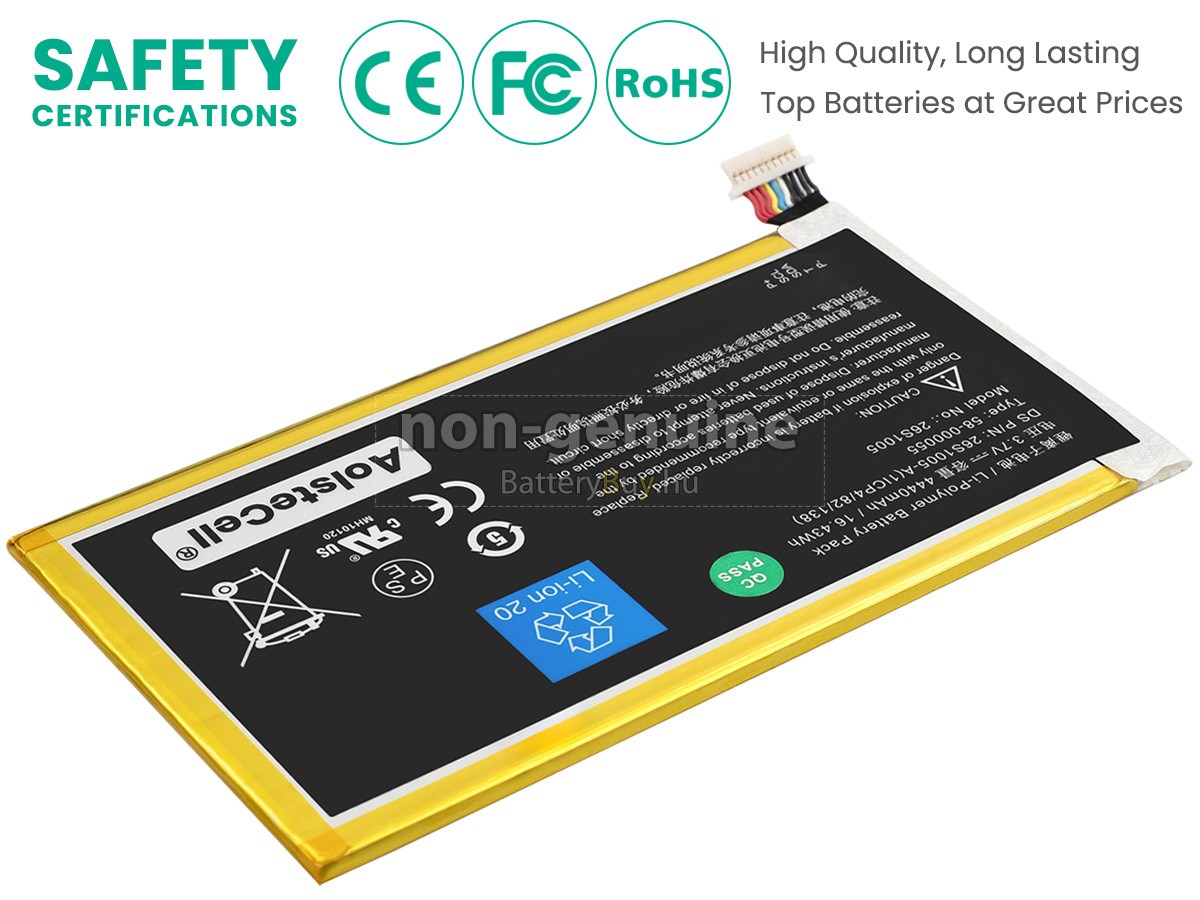 Amazon 26S1001-A1(1ICP4/82/138) helyettesítő akkumulátor