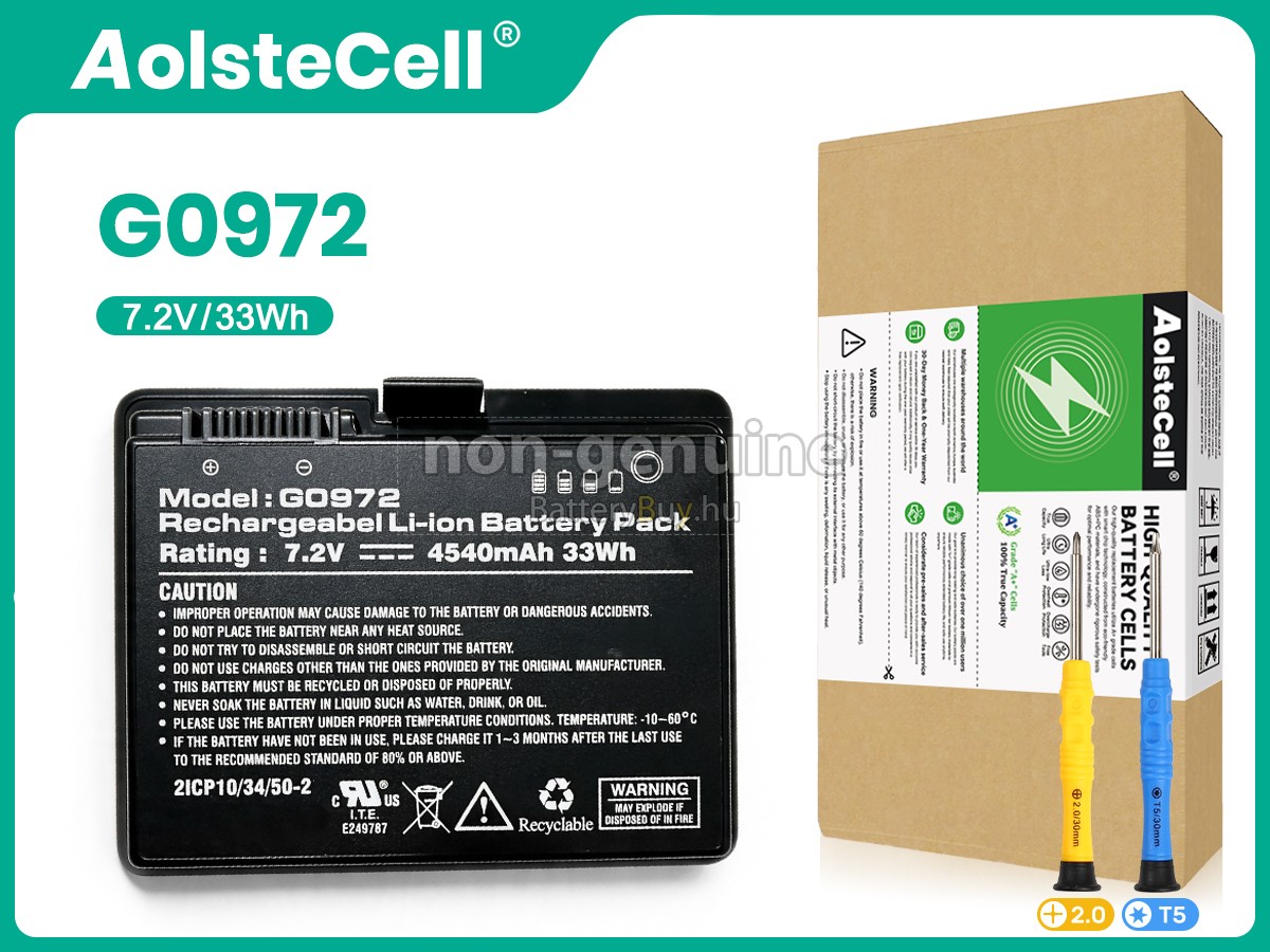 AolsteCell G0972 helyettesítő akkumulátor