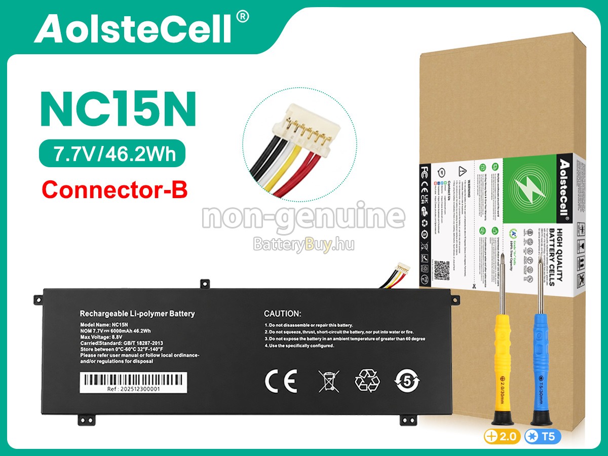AolsteCell NC15N helyettesítő akkumulátor