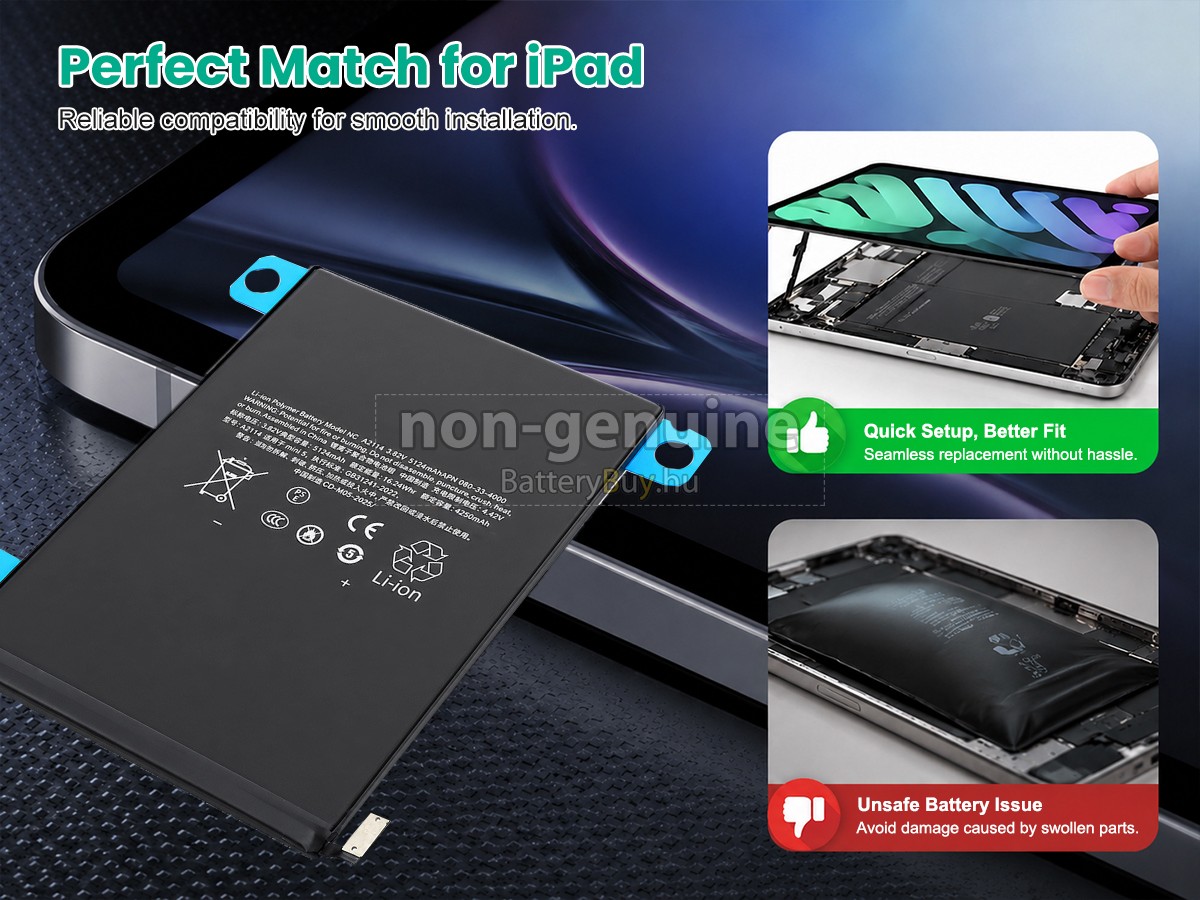 Apple A2124 helyettesítő akkumulátor