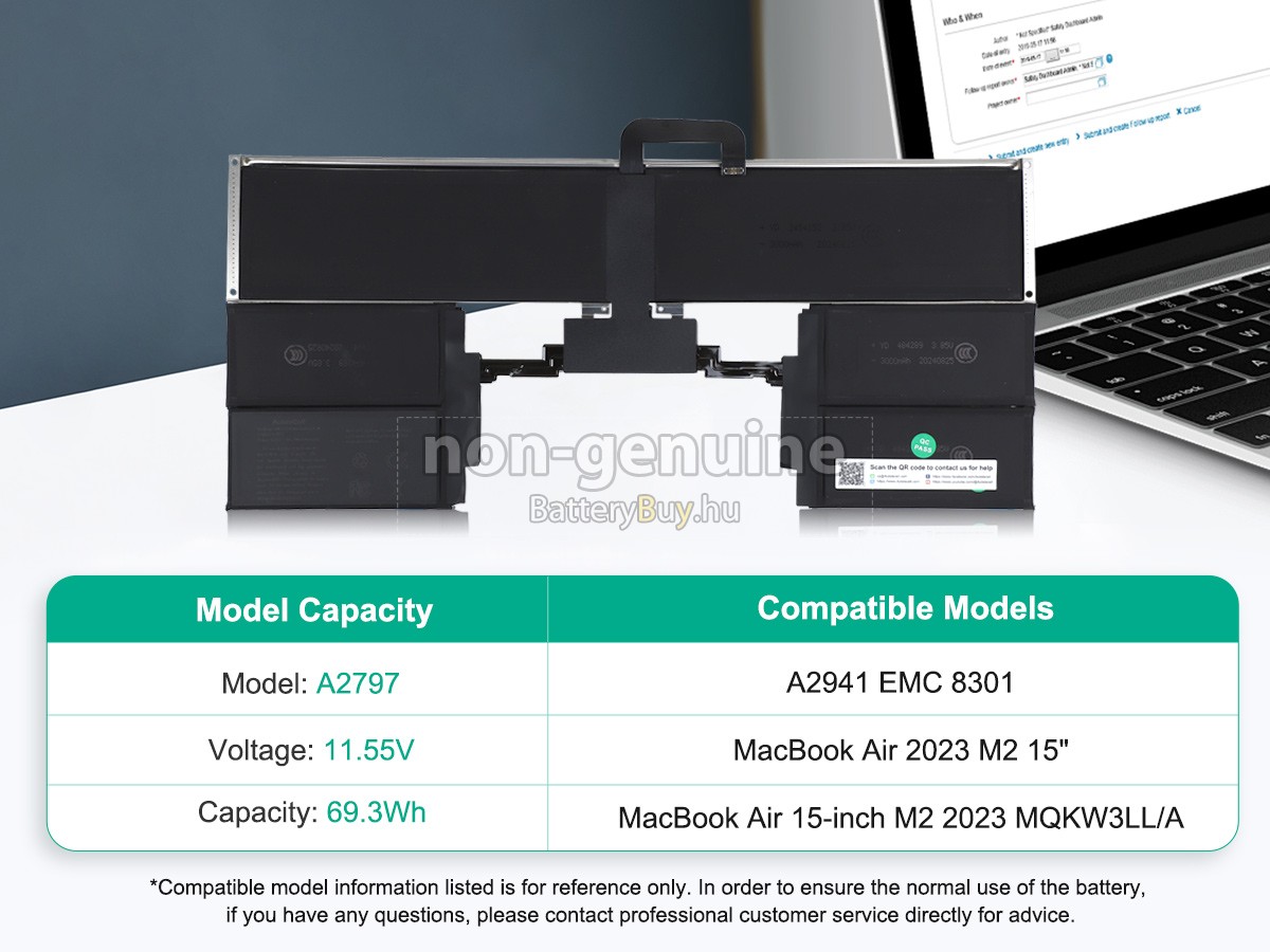 Apple A2941 helyettesítő akkumulátor