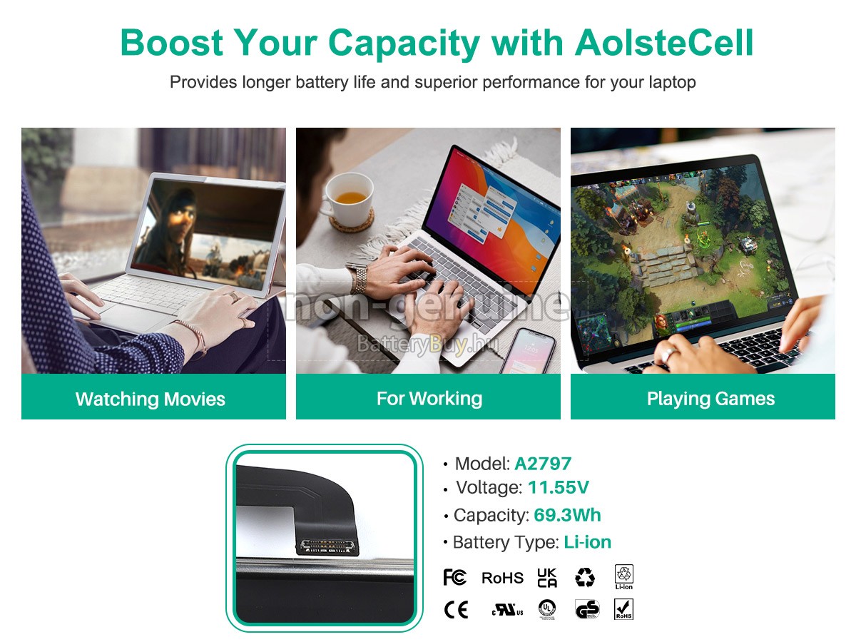 Apple A2941 helyettesítő akkumulátor