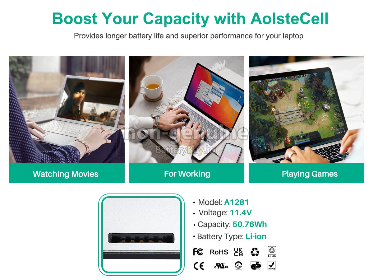 Apple MB471LL/A helyettesítő akkumulátor