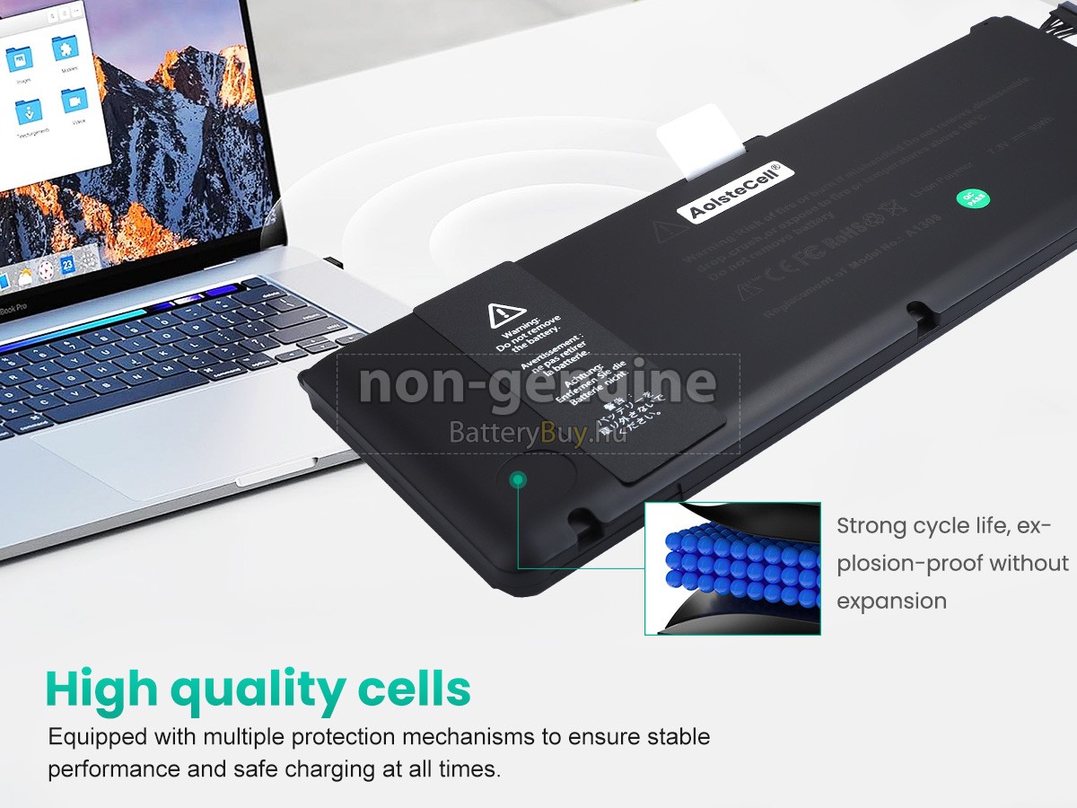 Apple MacBook Pro Core I7 2.8GHZ 17 inch A1297(EMC 2352*) helyettesítő akkumulátor