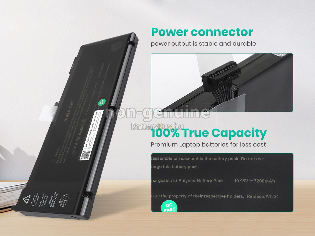 Apple MacBook Pro 15 inch MB986ZP/A helyettesítő akkumulátor