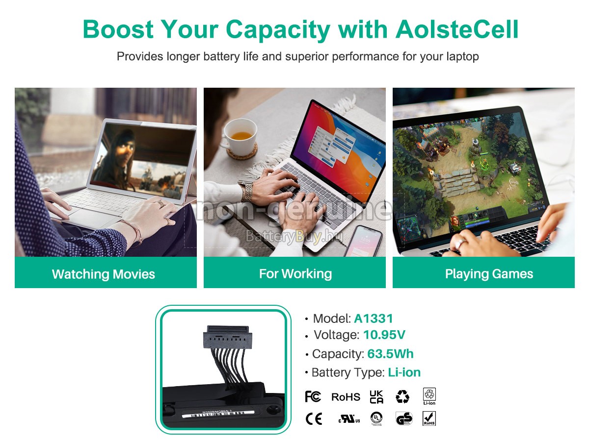 Apple MacBook MC207LL/A 13.3 inch helyettesítő akkumulátor