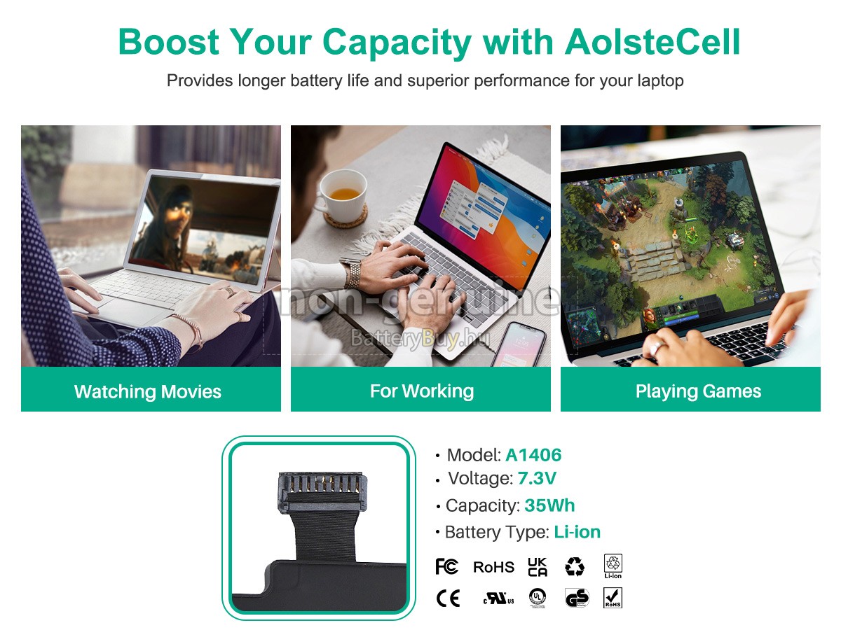 Apple MD223LL/A* helyettesítő akkumulátor