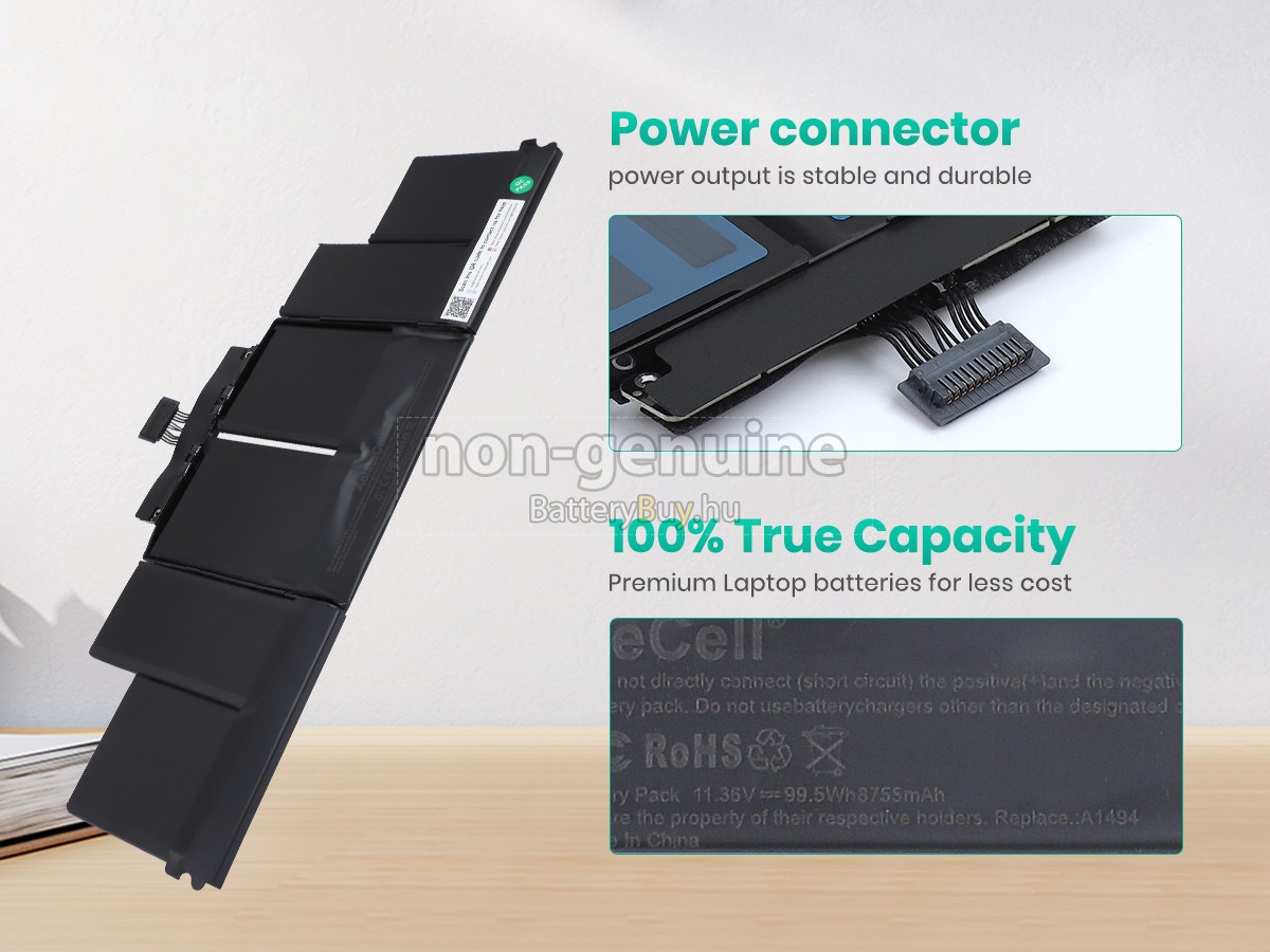 Apple MacBook Pro 15.4 inch Retina MGXA2LL/A helyettesítő akkumulátor