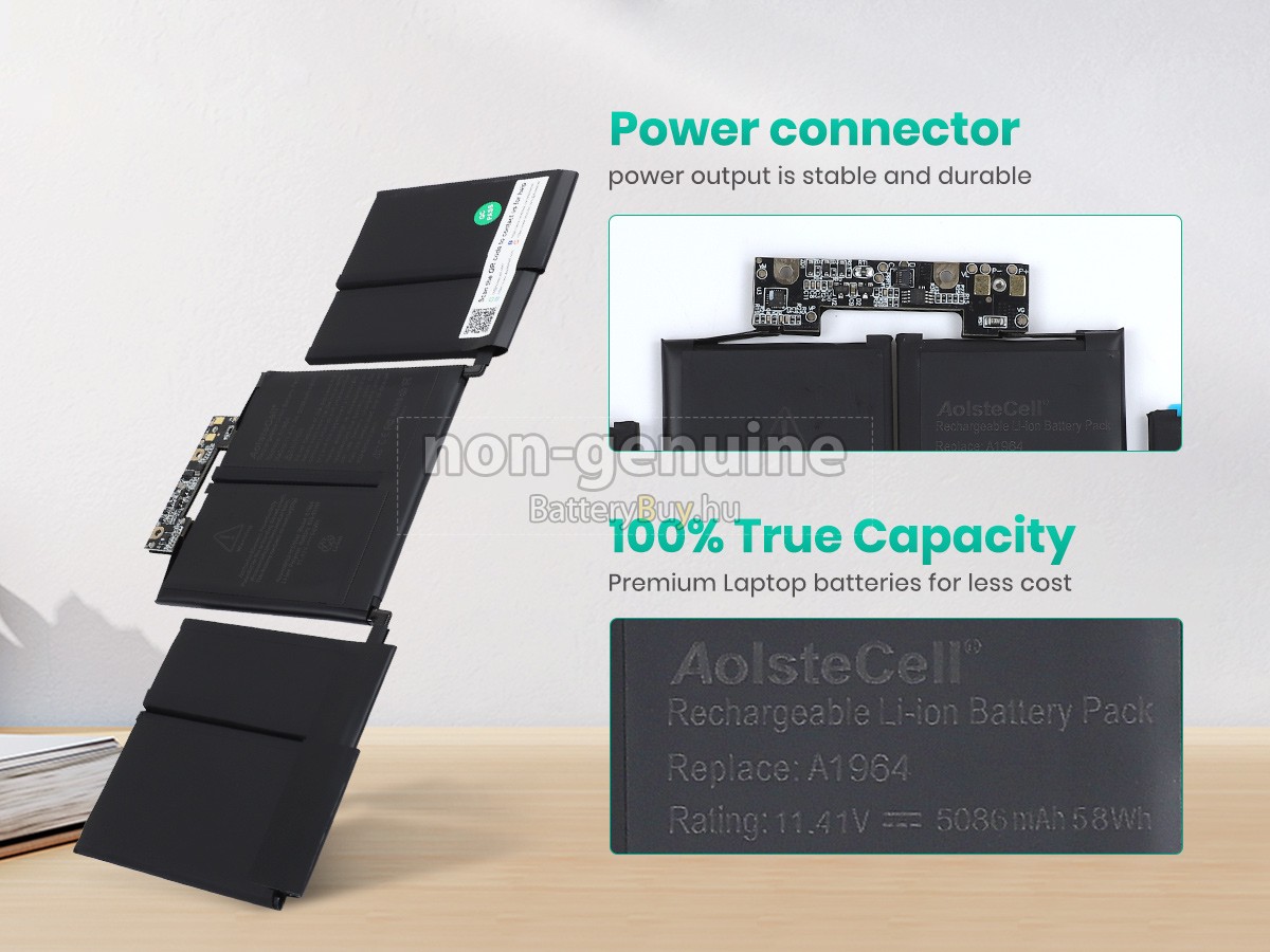 Apple MacBook Pro 13 inch TOUCH BAR A1989(EMC 3358) helyettesítő akkumulátor