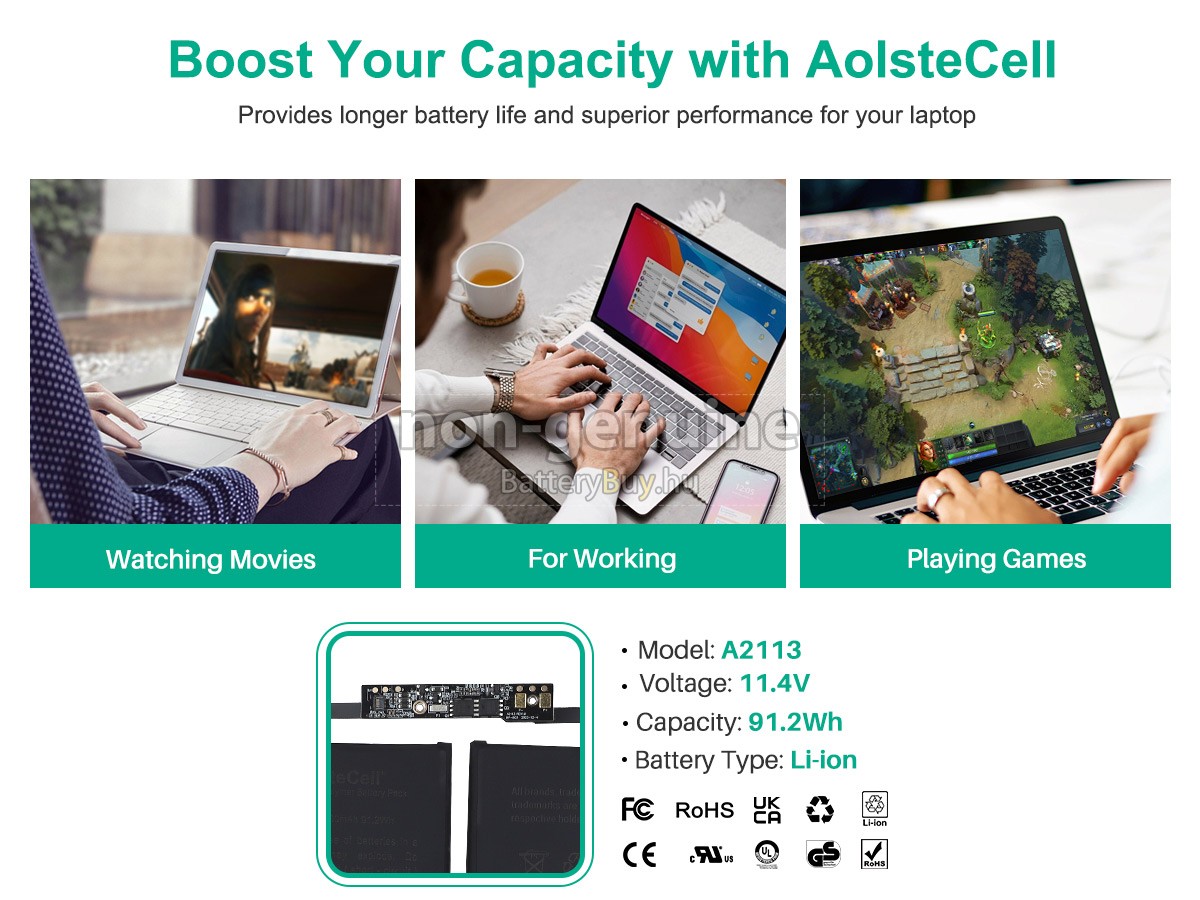 Apple 616-00533 helyettesítő akkumulátor