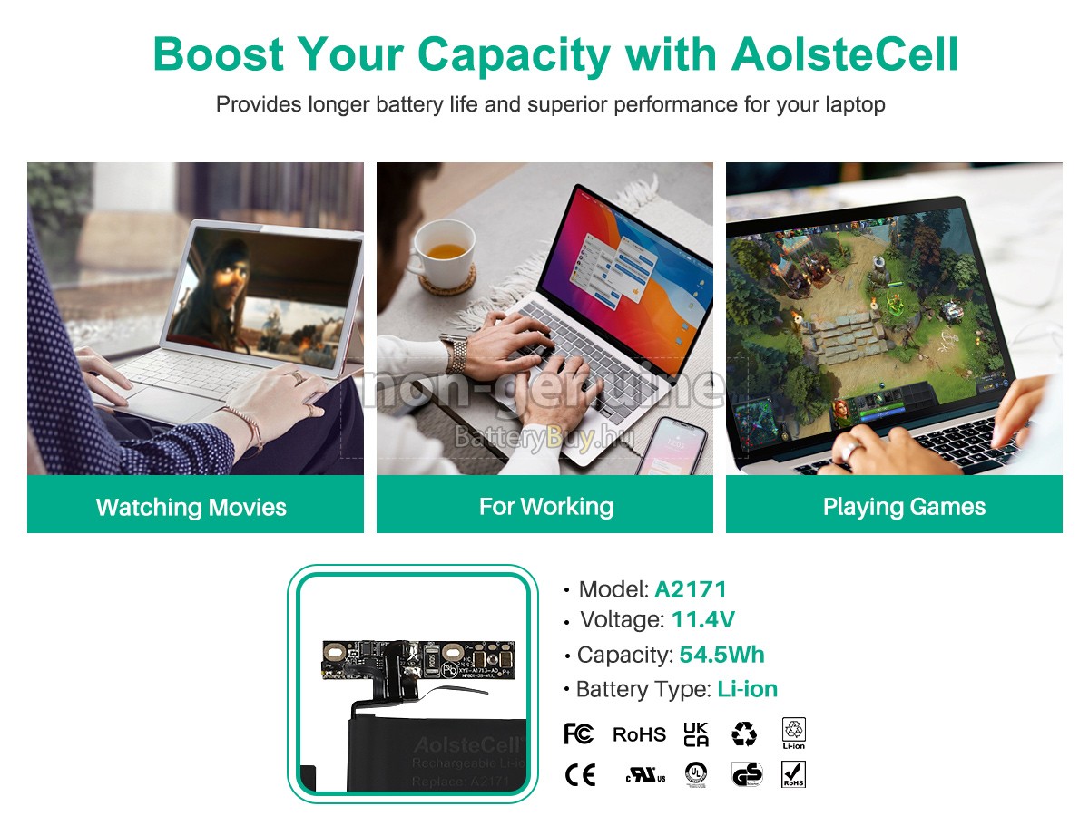 Apple MYDA2LL/A helyettesítő akkumulátor