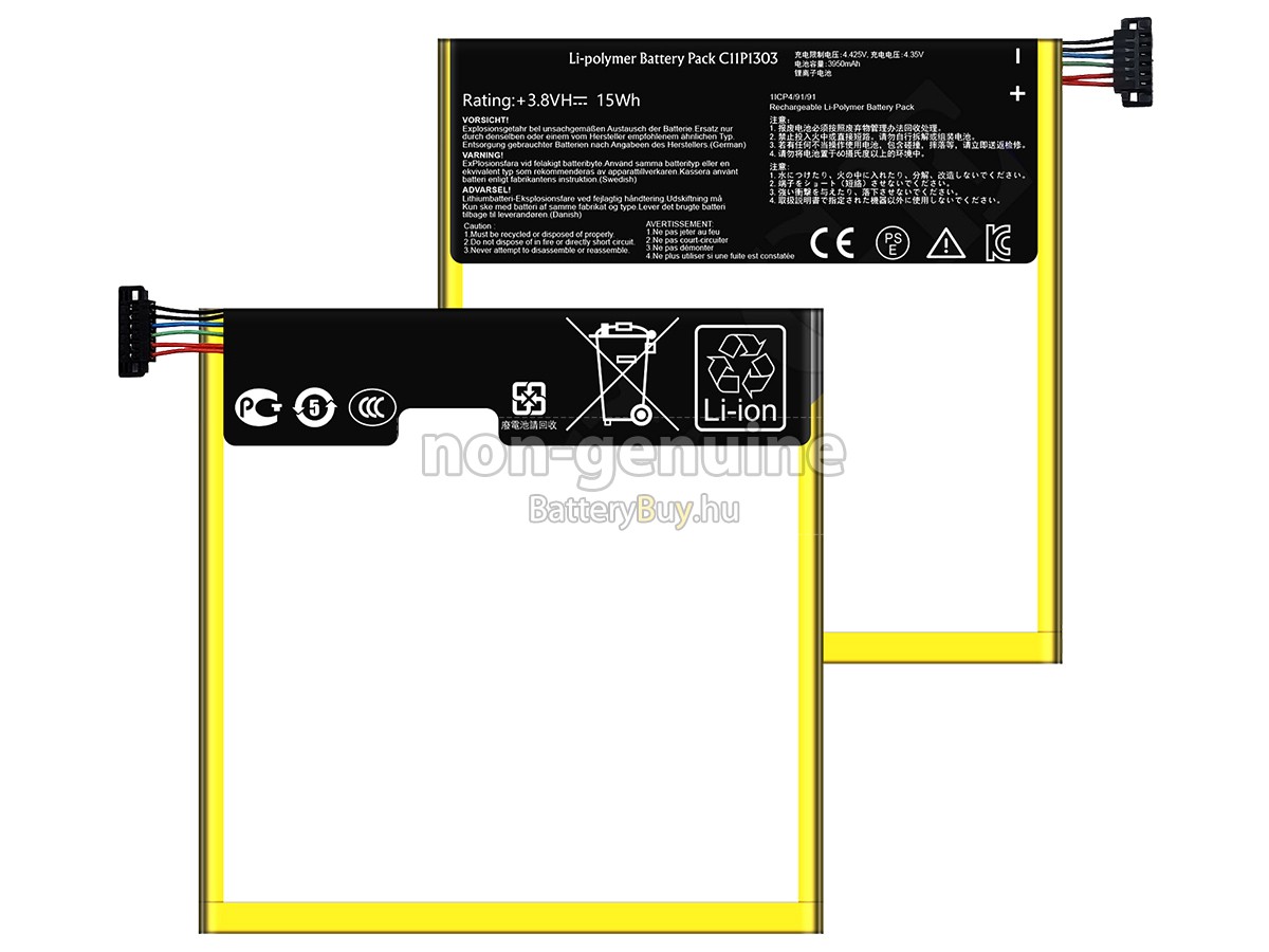 Asus GOOGLE NEXUS 7 2013 helyettesítő akkumulátor