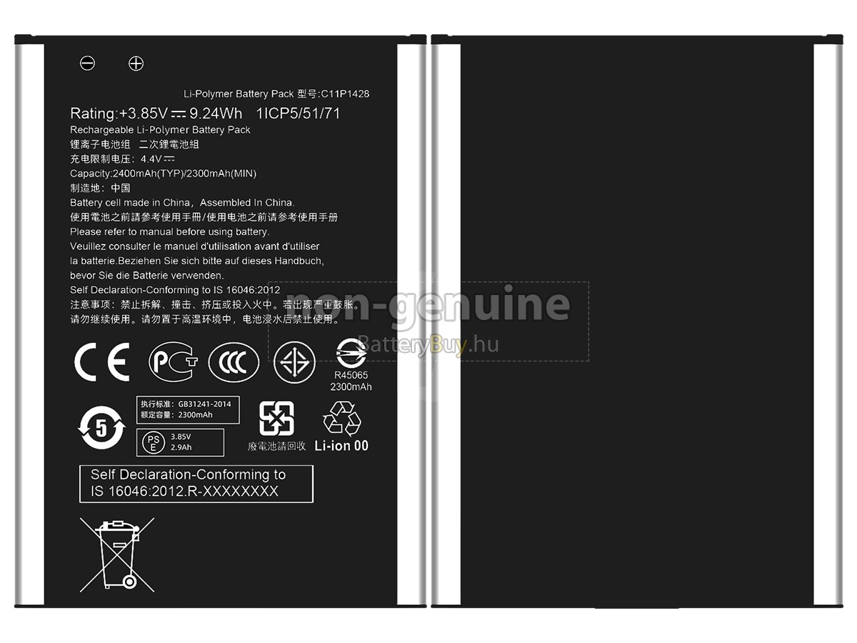 Asus ZE550KL helyettesítő akkumulátor