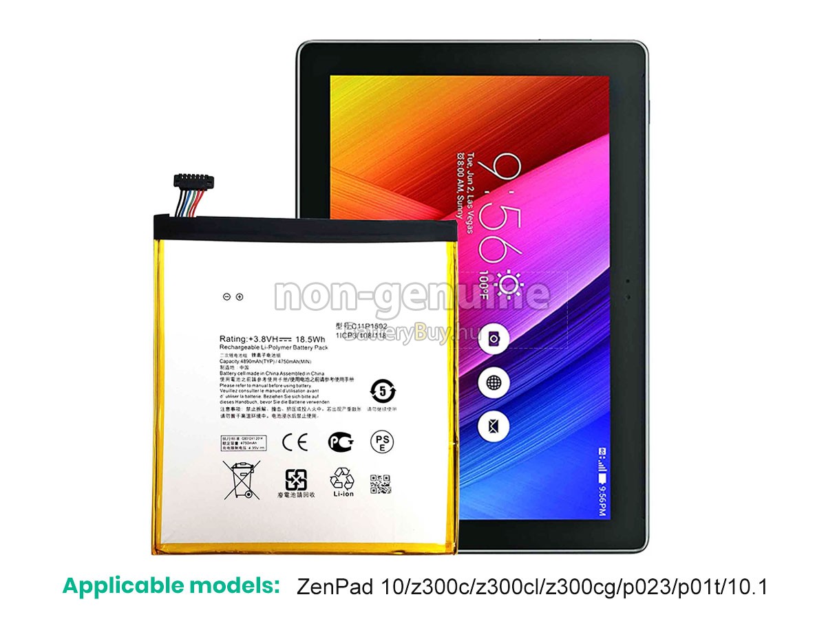 Asus ZENPad 10 helyettesítő akkumulátor
