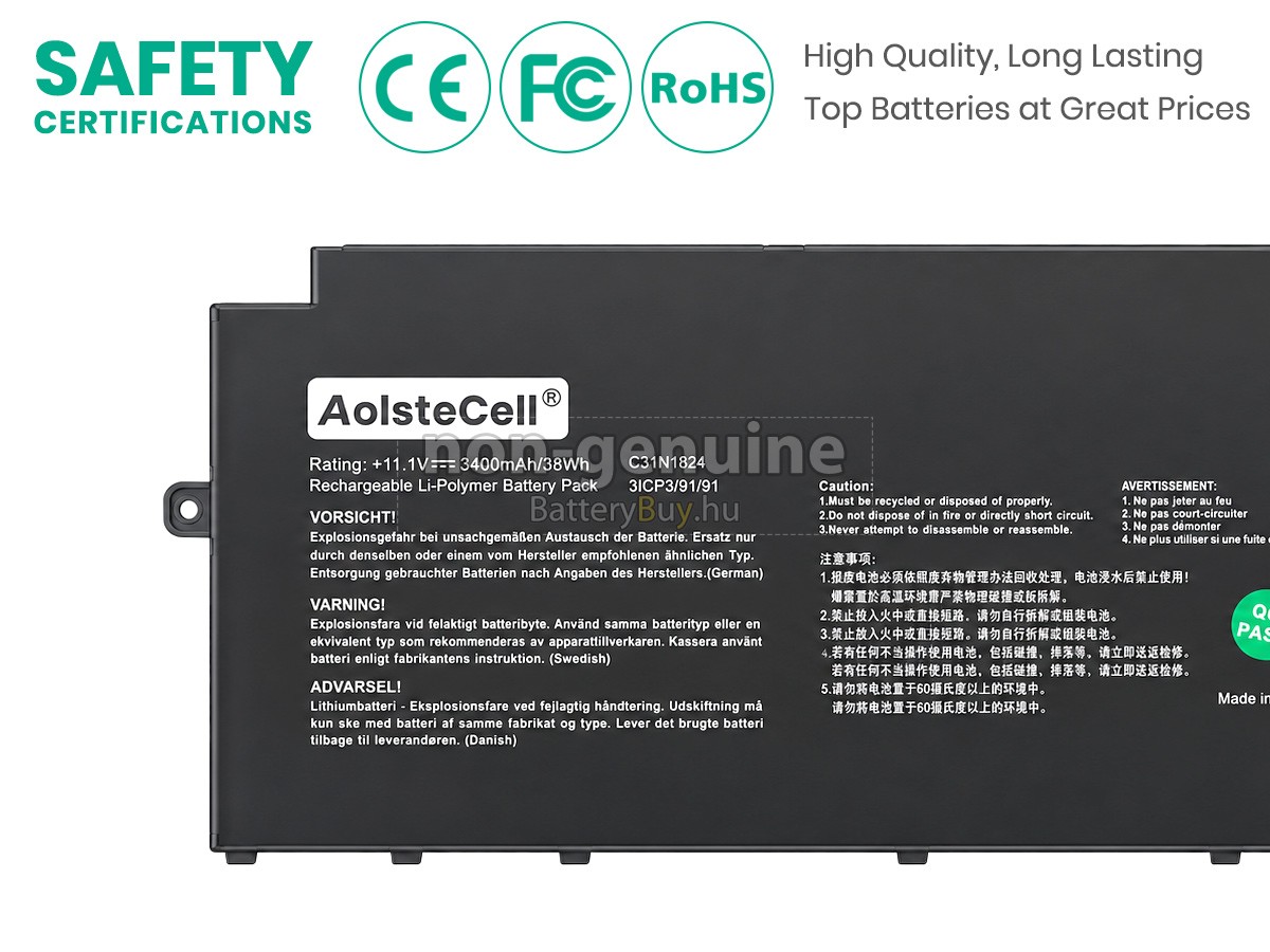 Asus 0B200-03550000 helyettesítő akkumulátor