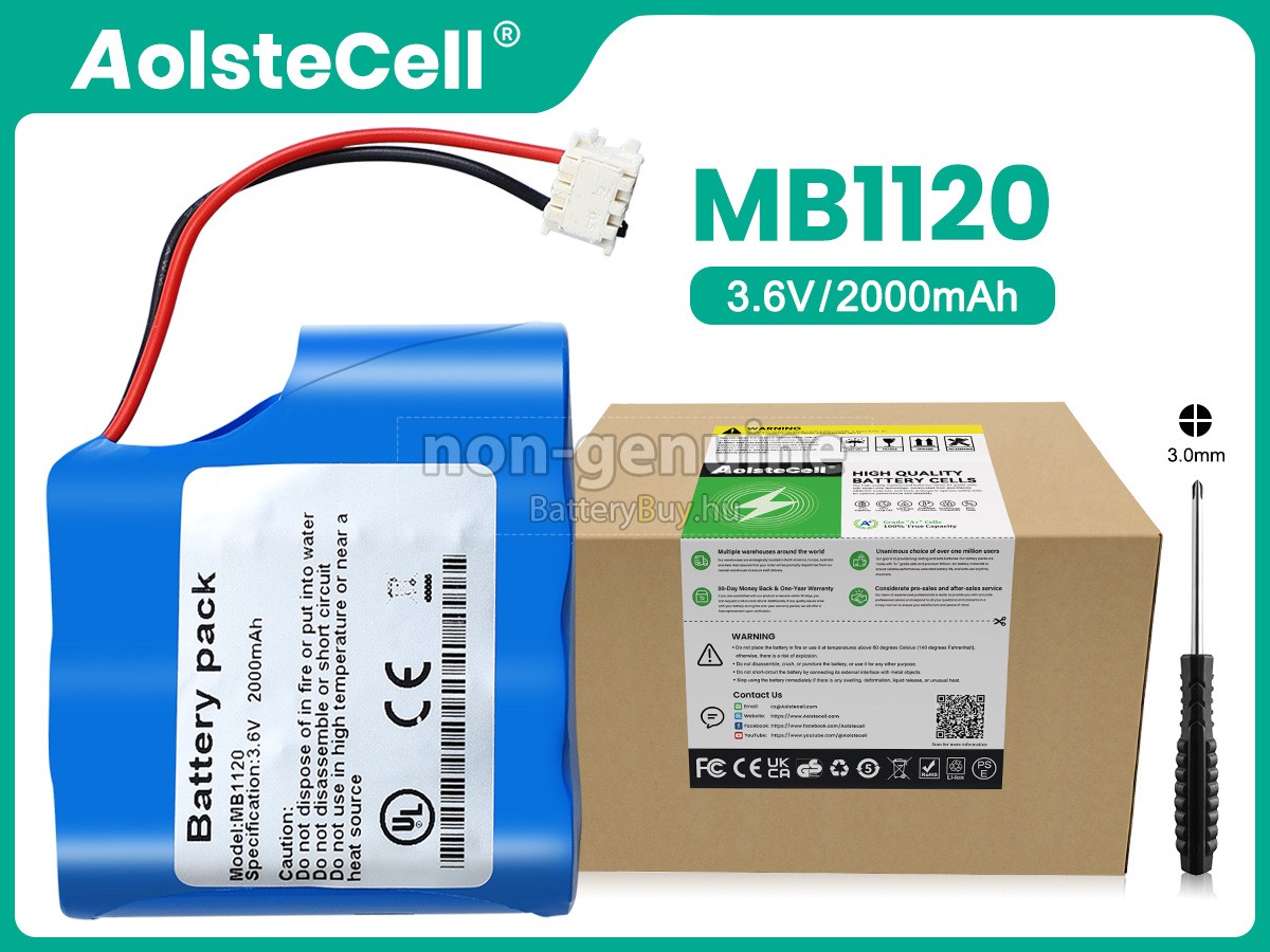 B Braun MB1120 helyettesítő akkumulátor