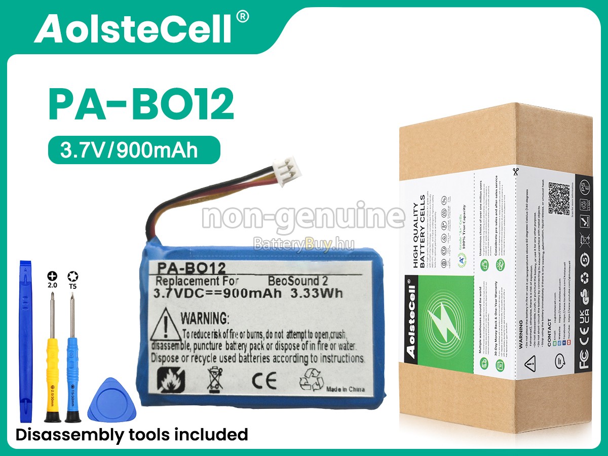 Bang Olufsen BEOSOUND 2 helyettesítő akkumulátor