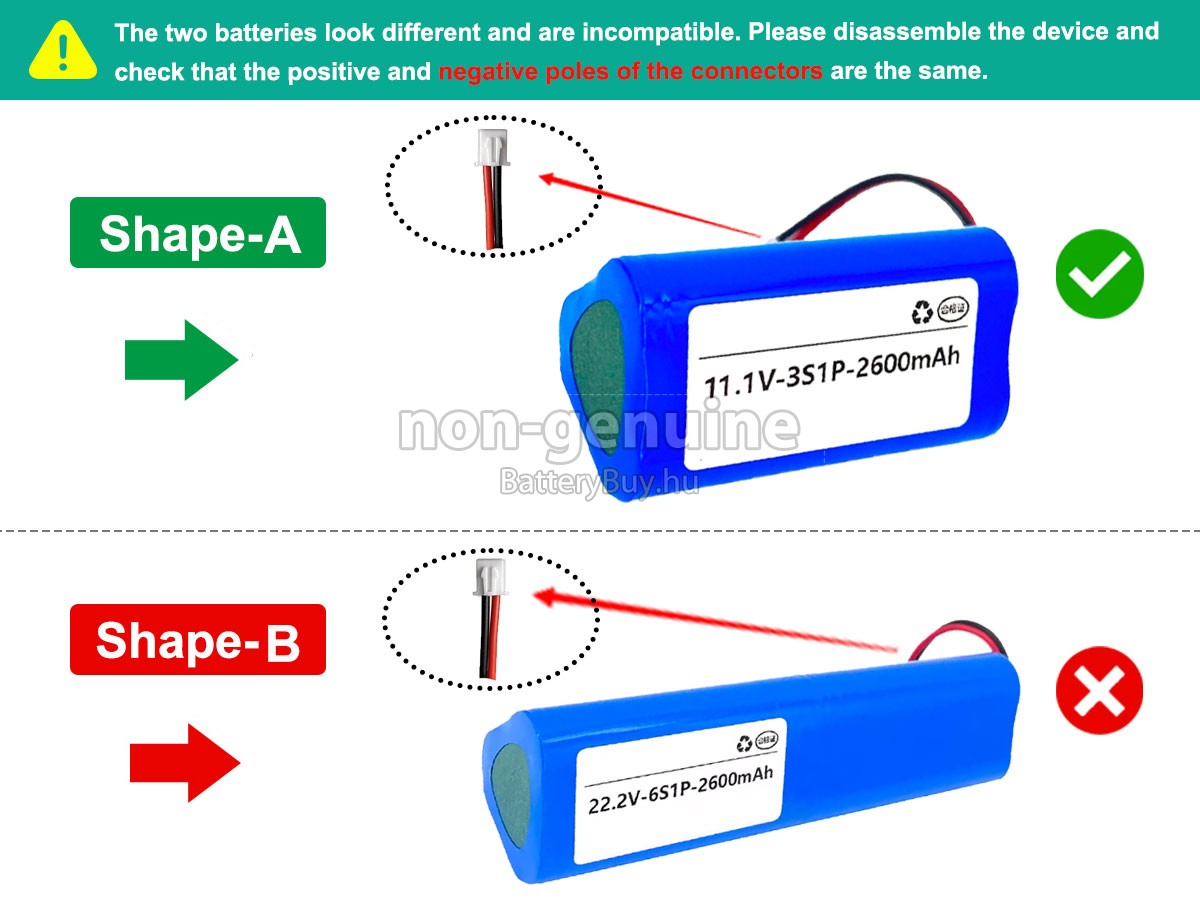 Boluojun BOOSTER M2 MASSAGE GUN helyettesítő akkumulátor