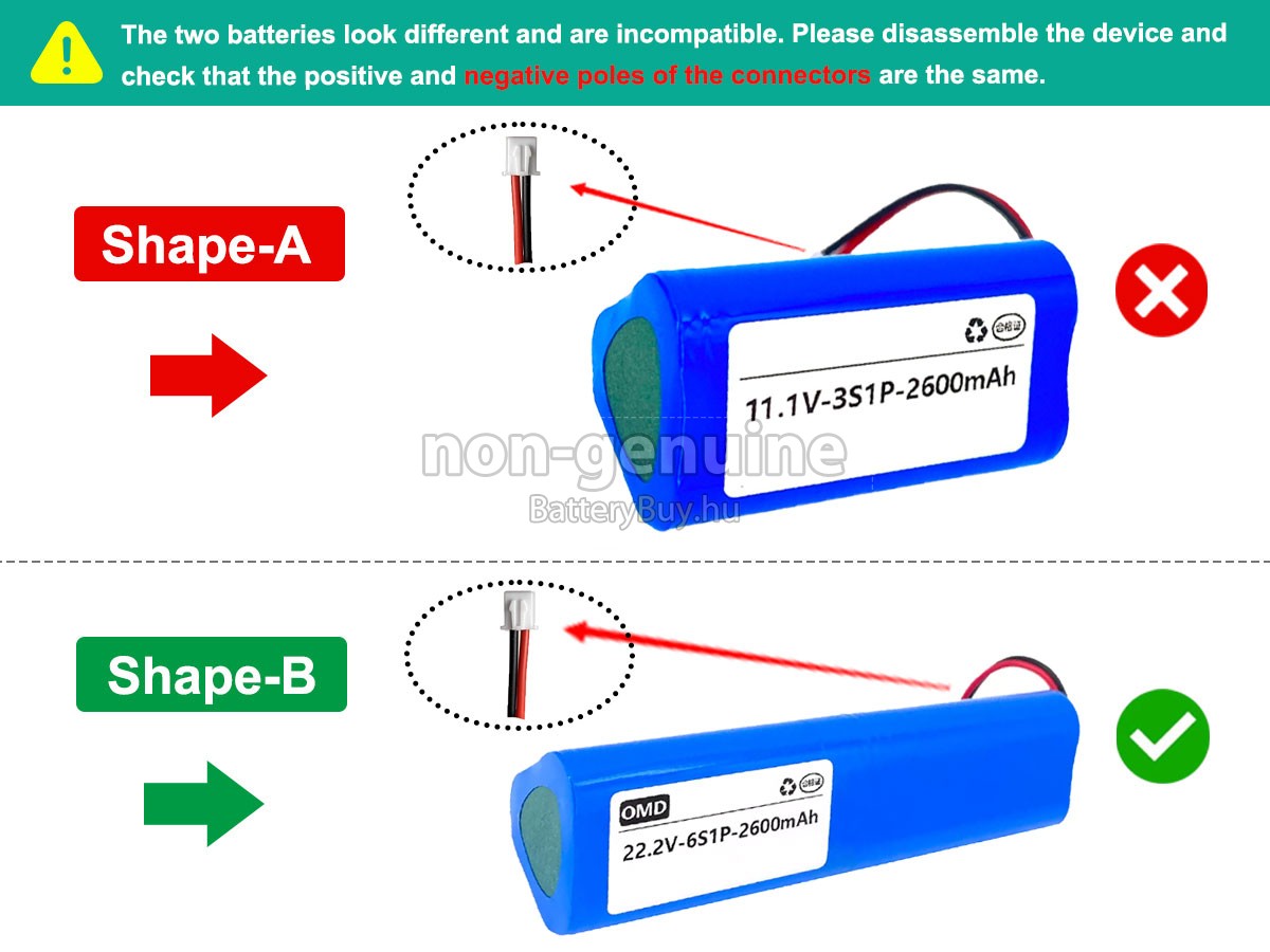 Boluojun BOOSTER M2 MASSAGE GUN helyettesítő akkumulátor