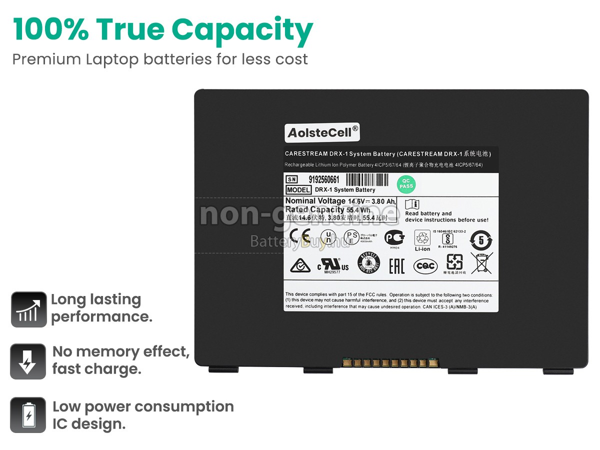Carestream 411600071 helyettesítő akkumulátor