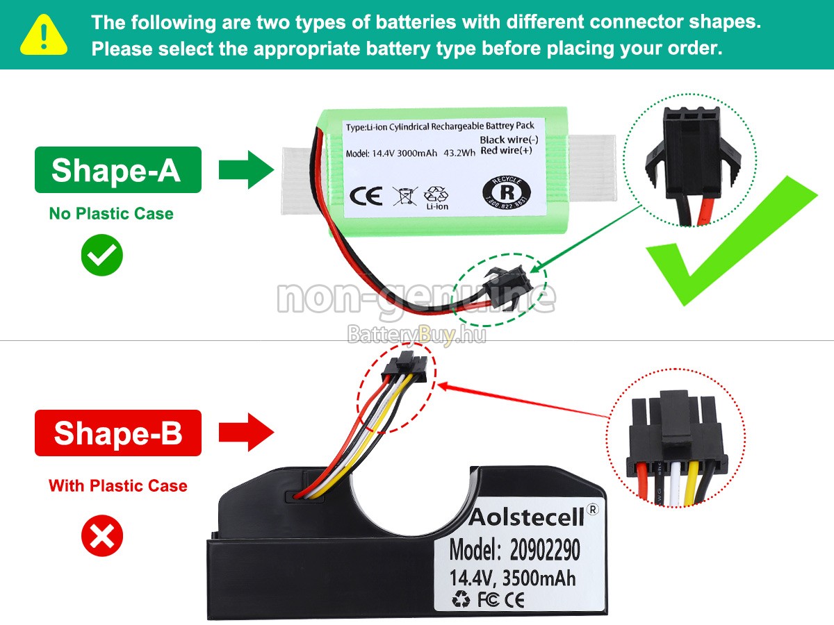 Cecotec CONGA 2290 helyettesítő akkumulátor