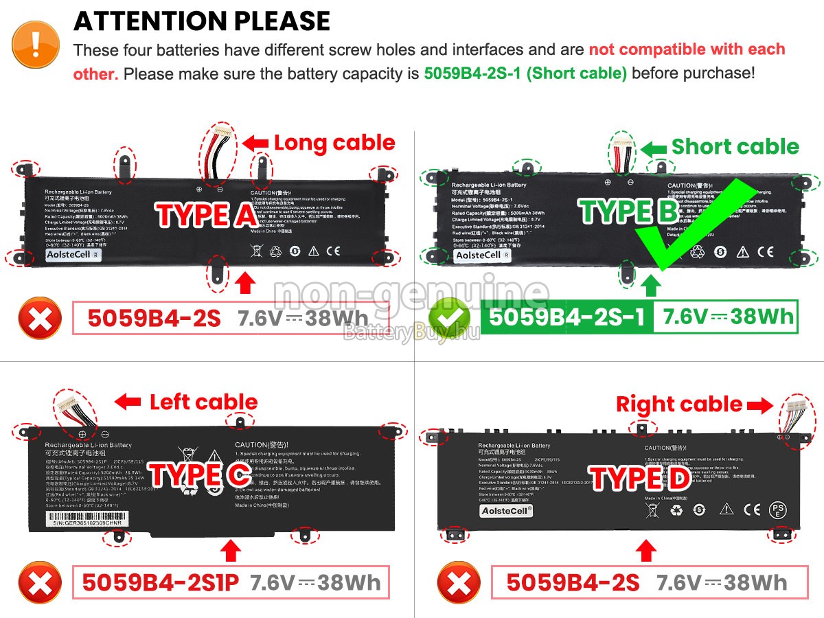 CHUWI GEMIBOOK 13.3 CWI528 helyettesítő akkumulátor