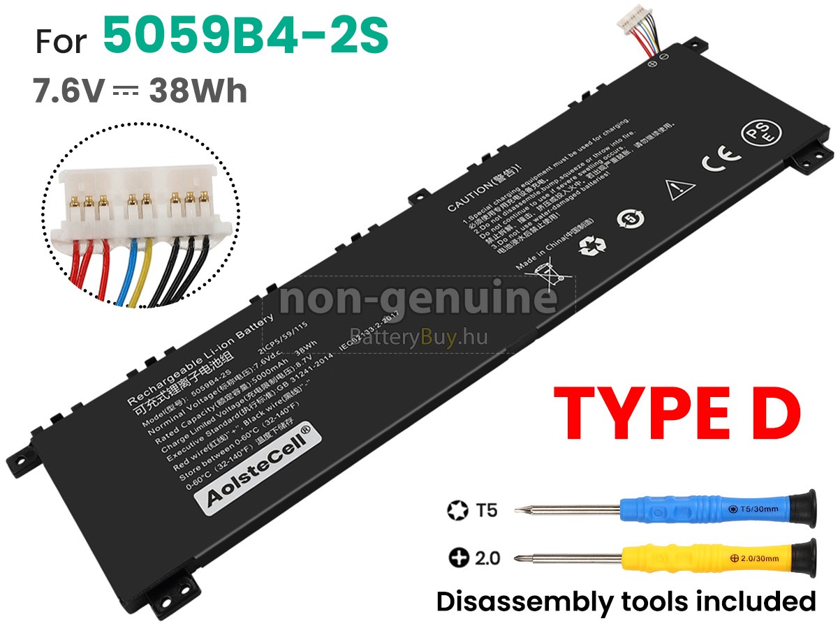 CHUWI GEMIBOOK 13.3 CWI528 helyettesítő akkumulátor