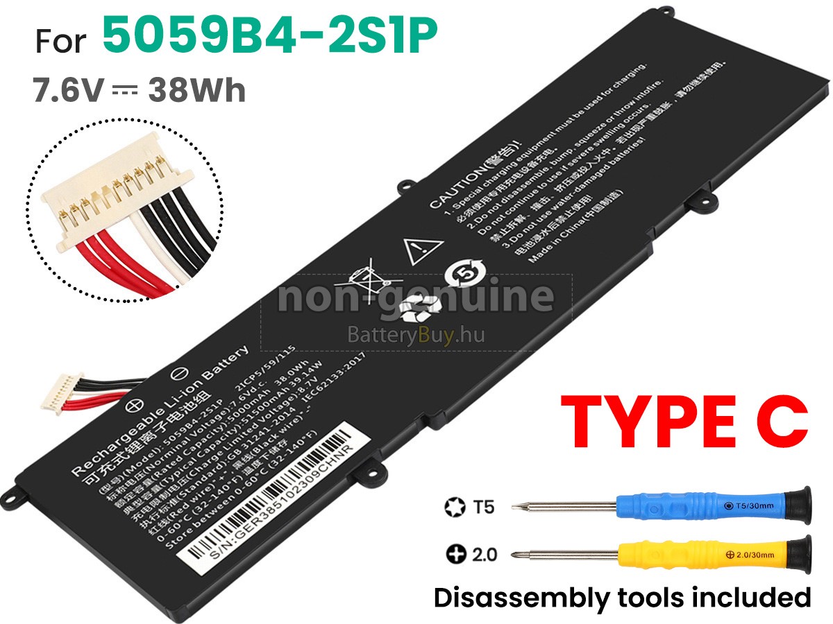 CHUWI GEMIBOOK 13.3 CWI528 helyettesítő akkumulátor