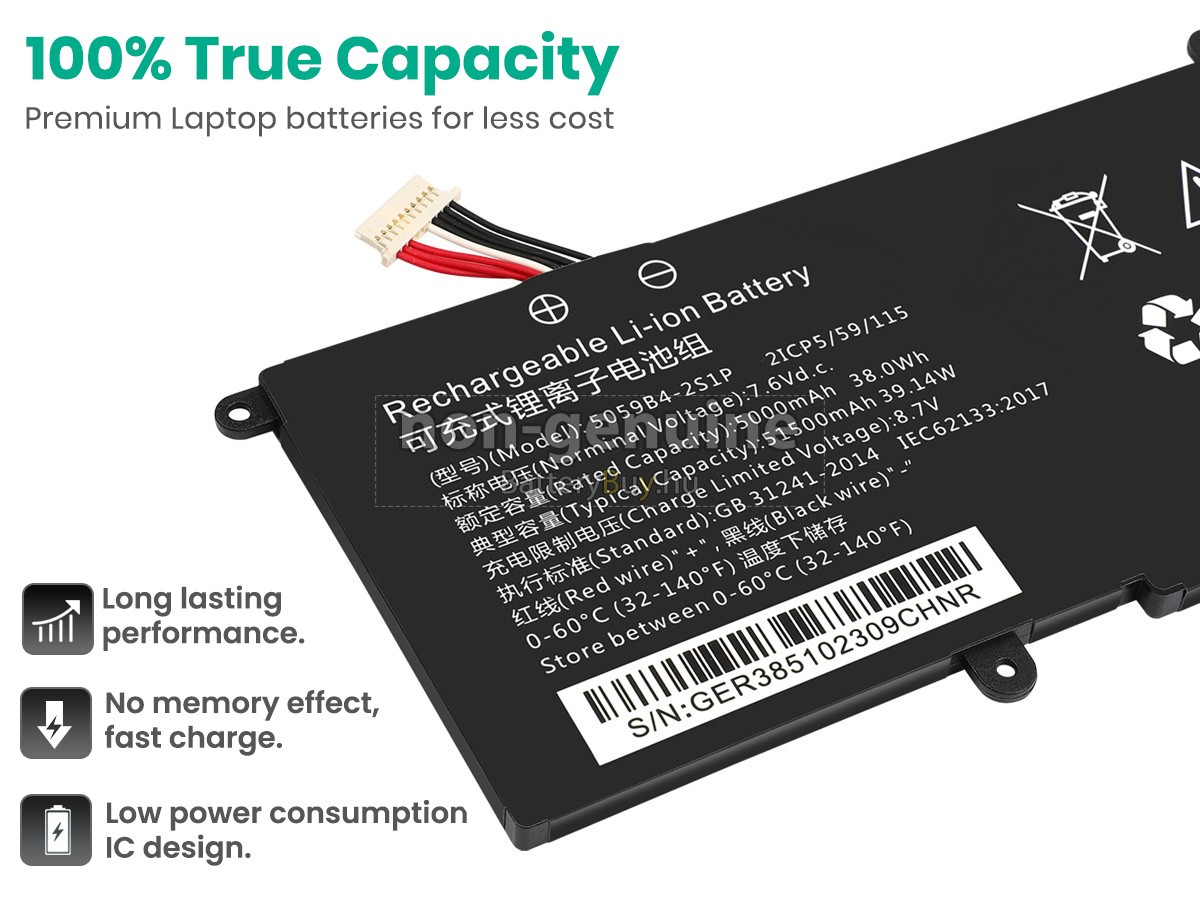 CHUWI GEMIBOOK 13.3 CWI528 helyettesítő akkumulátor