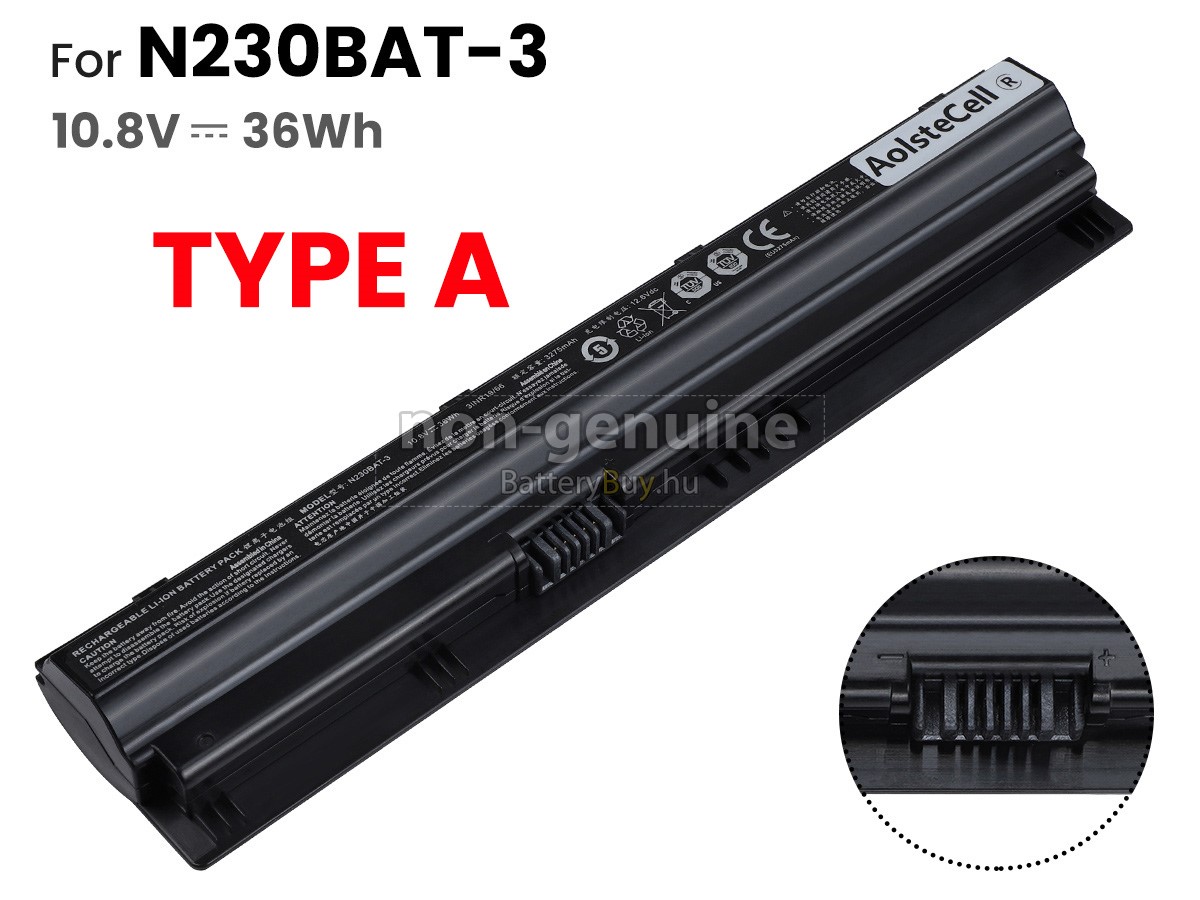 Clevo N230BAT-6(3INR19/66-2) helyettesítő akkumulátor