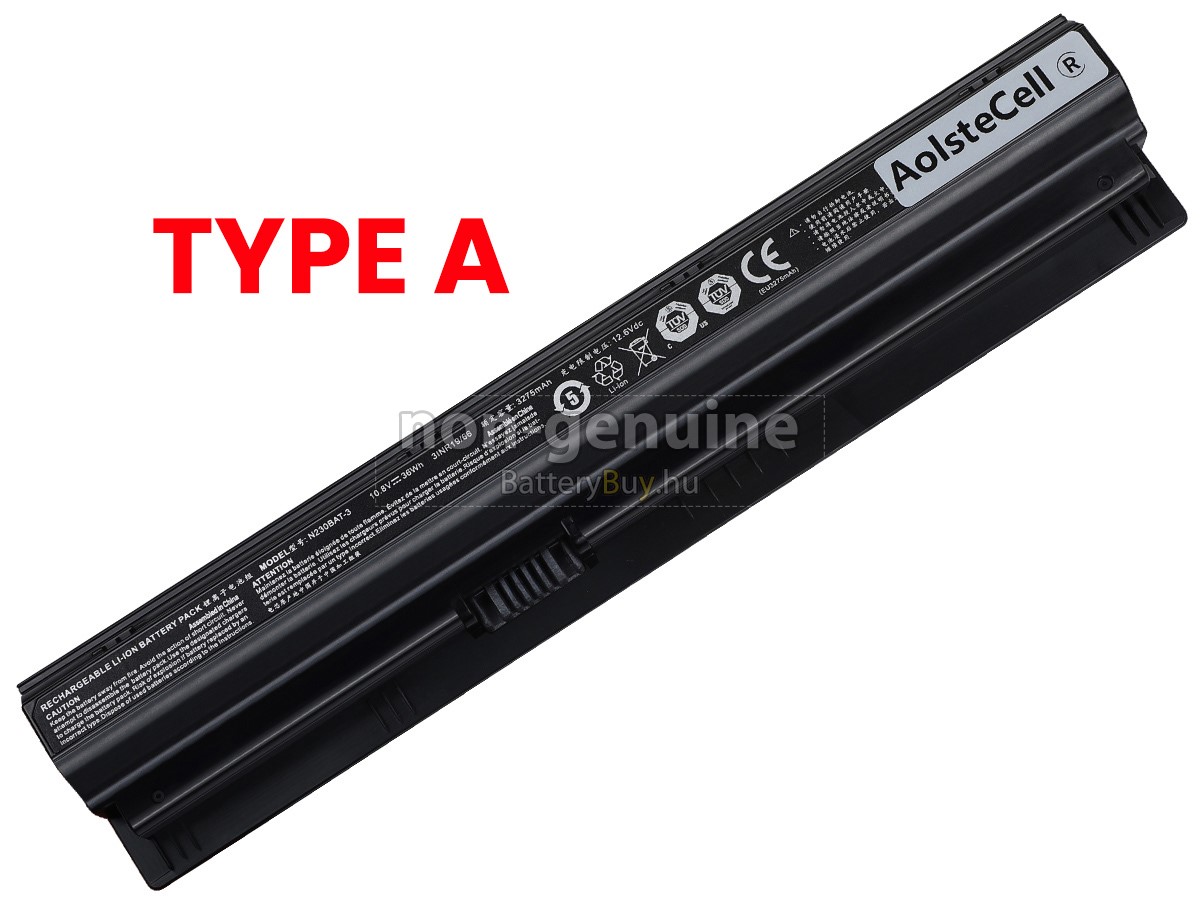 Clevo N230BAT-6(3INR19/66-2) helyettesítő akkumulátor