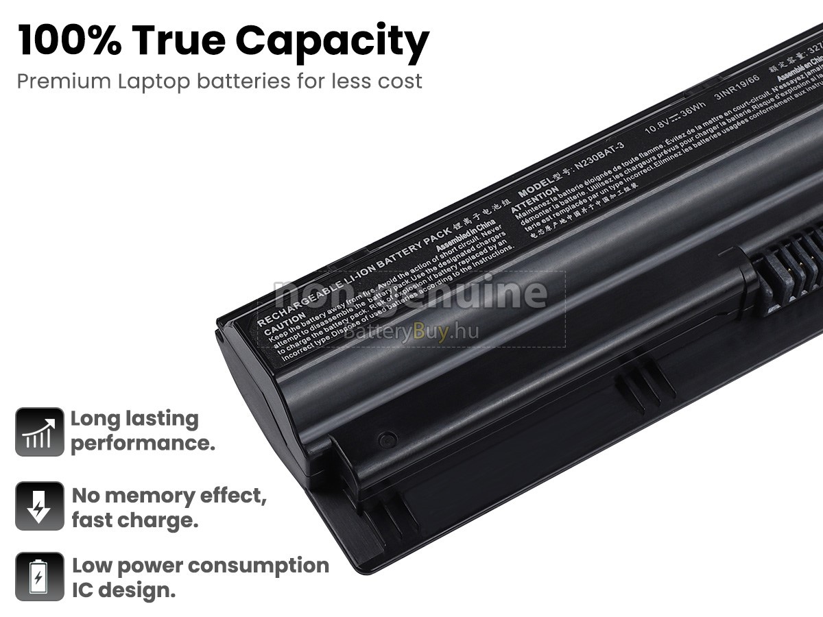 Clevo N230BAT-6(3INR19/66-2) helyettesítő akkumulátor