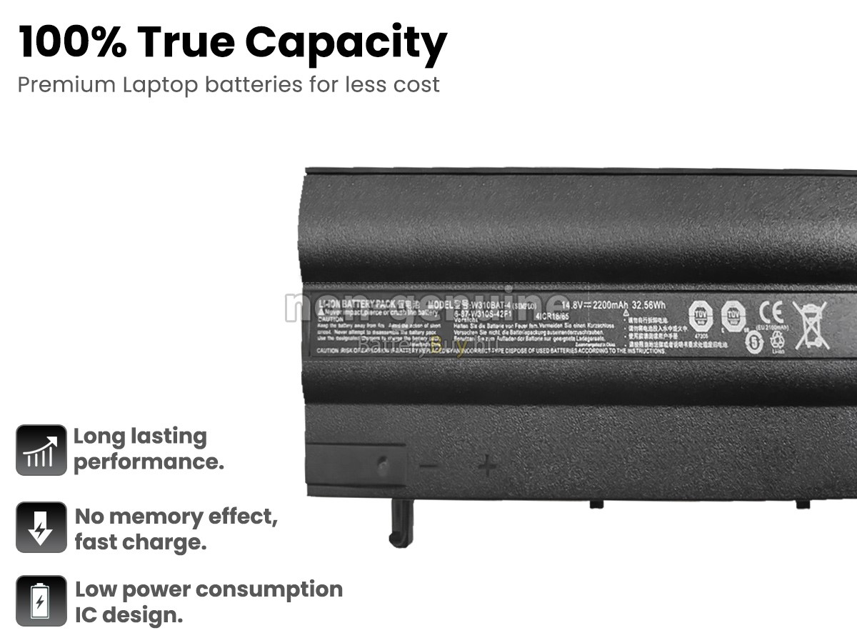 Clevo W310CZ helyettesítő akkumulátor