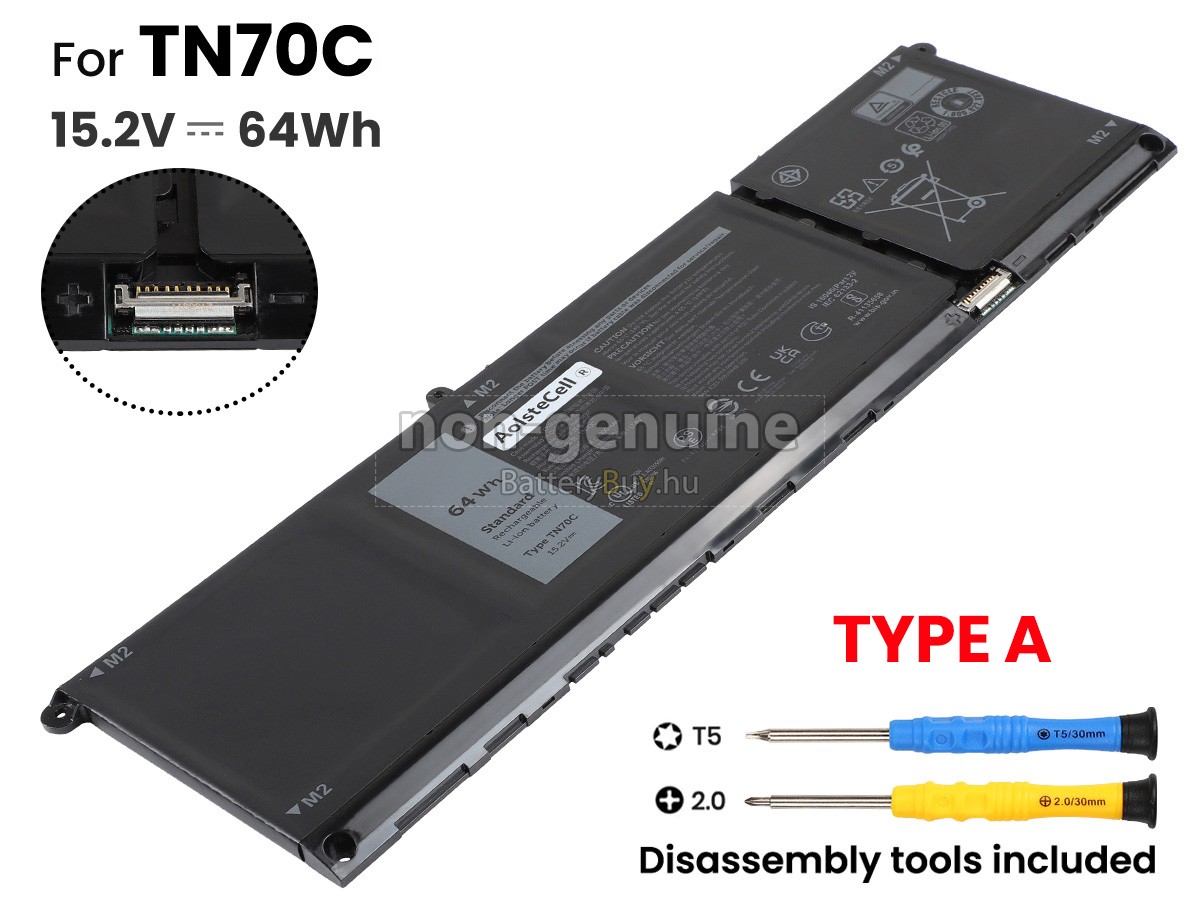 Dell Inspiron 16 7640 2-IN-1 helyettesítő akkumulátor