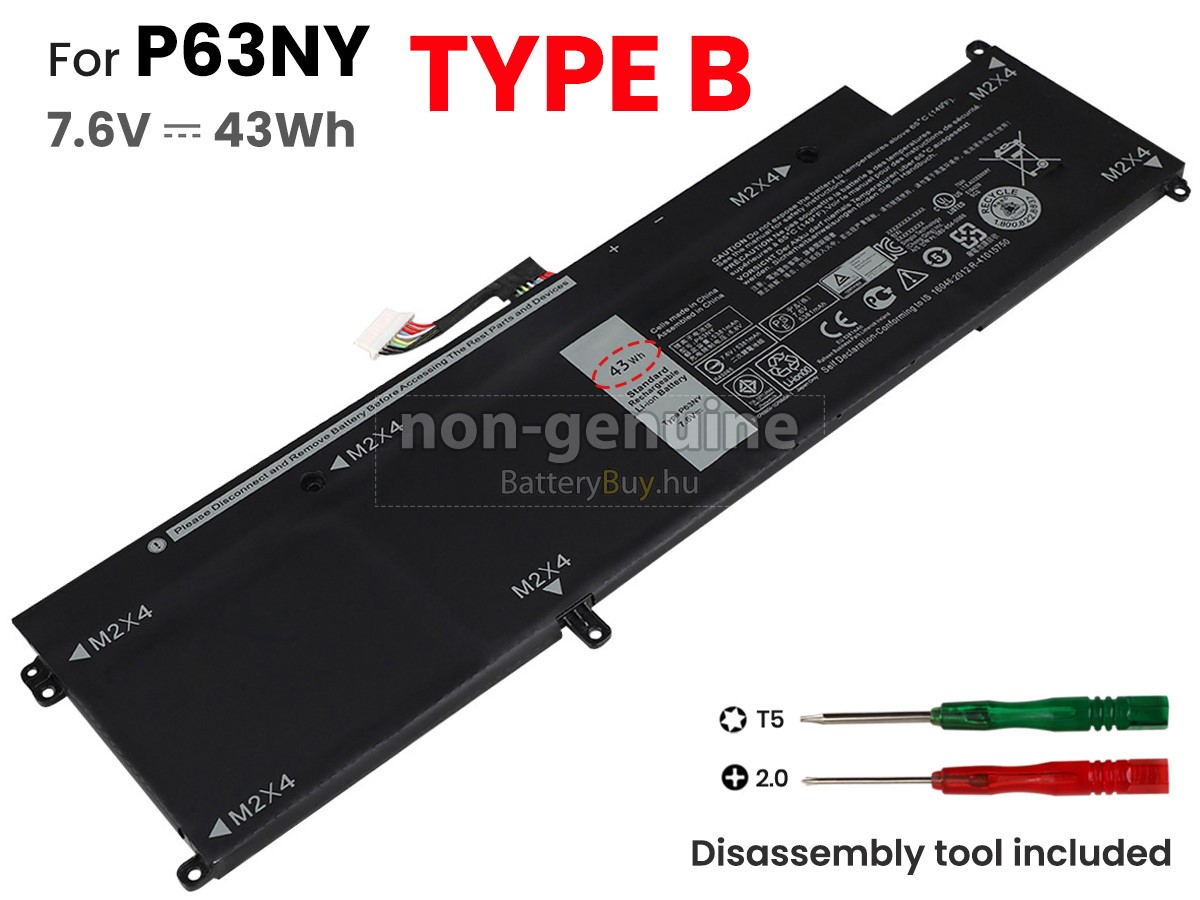 Dell Latitude 7370 helyettesítő akkumulátor