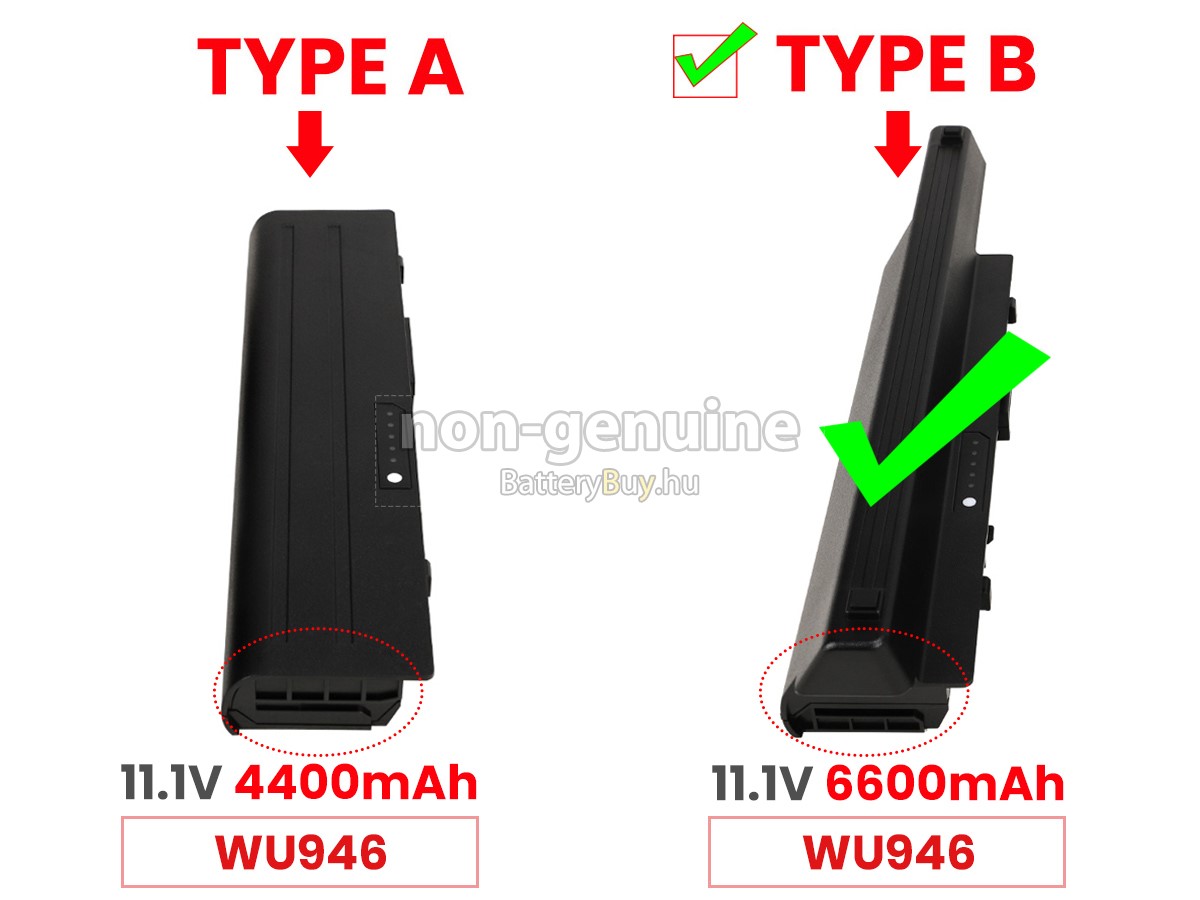 Dell MT277 laptop helyettesítő akkumulátor