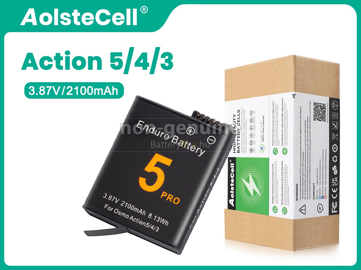 DJI OSMO ACTION 4 helyettesítő akkumulátor