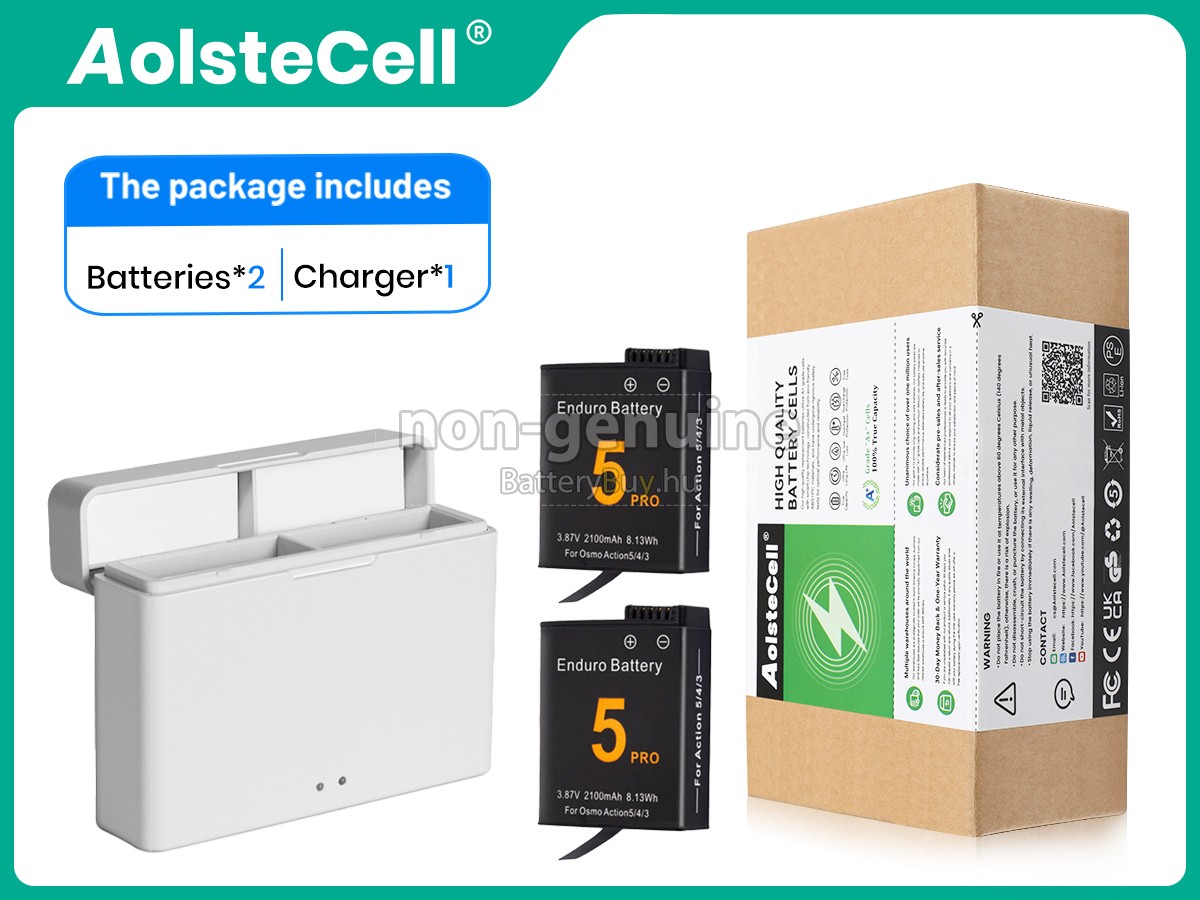 DJI OSMO ACTION 4 helyettesítő akkumulátor